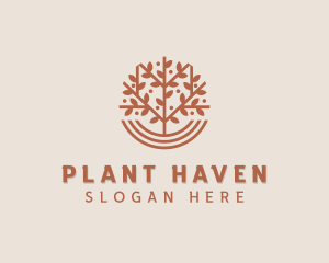 Botanical Planting Eco logo design