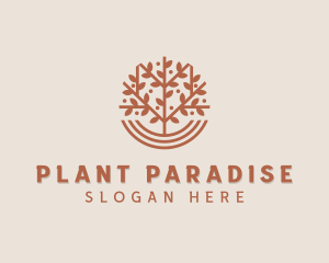 Botanical Planting Eco logo design