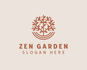 Botanical Planting Eco logo design