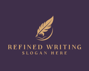 Feather Writer Publishing logo design