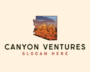 Arizona Sedona Red Rocks logo design