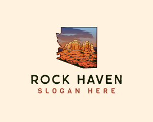 Arizona Sedona Red Rocks logo design