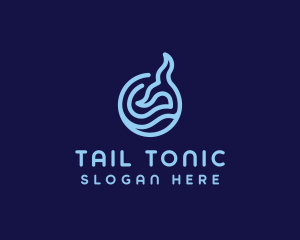 Dolphin Tail Badge logo