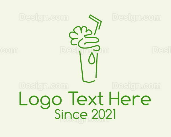 Green Minimalist Cooler Logo