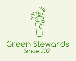 Green Minimalist Cooler logo design