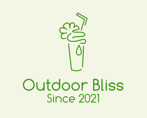 Green Minimalist Cooler logo design