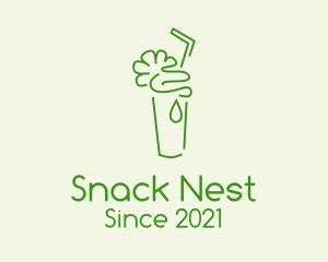 Green Minimalist Cooler logo design