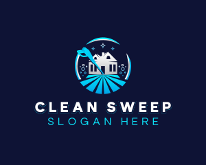 Cleaning Power Wash logo design