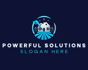 Cleaning Power Wash logo design