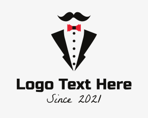Bow Tie Tuxedo Mustache logo