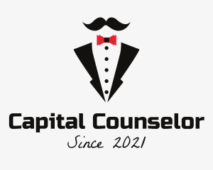 Bow Tie Tuxedo Mustache logo