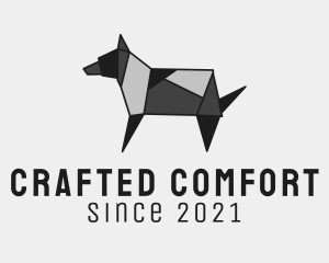 Pet Dog Origami logo design