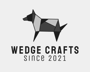 Pet Dog Origami logo design