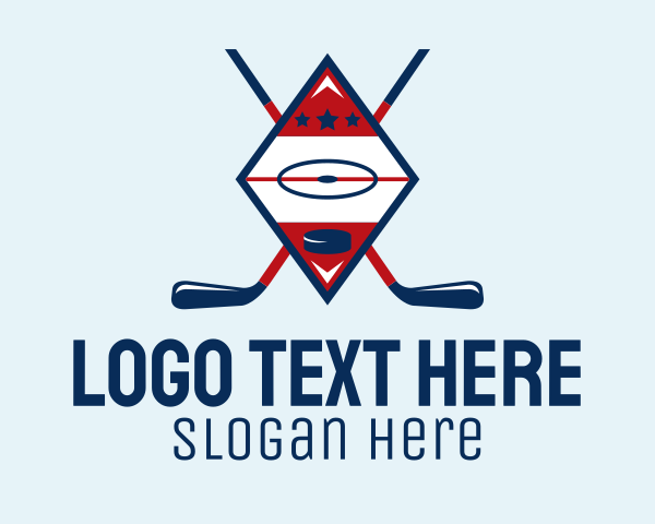 Hockey Player logo example 4