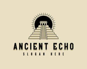 Ancient Mayan Pyramid logo design