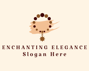 Elegant Necklace Jewelry  logo design