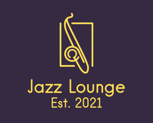 Yellow Jazz Saxophone  logo