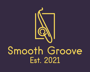 Yellow Jazz Saxophone  logo