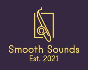 Yellow Jazz Saxophone  logo