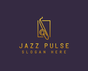Yellow Jazz Saxophone  logo