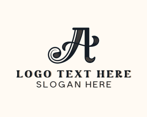 Vintage Elegant Brand Letter A Logo