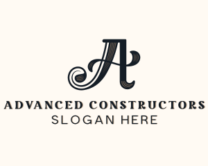 Vintage Elegant Brand Letter A logo design