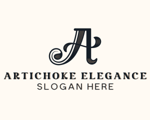 Vintage Elegant Brand Letter A logo design