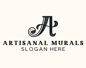 Vintage Elegant Brand Letter A logo design