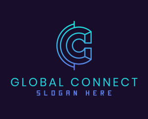 Globe Atlas Letter C logo