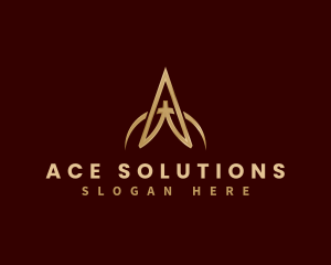 Luxury Arch Letter A logo design