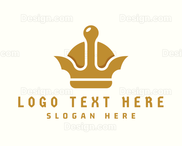 Gold Viking Crown Logo