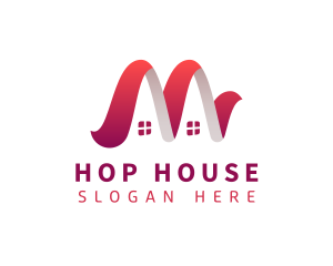 Village House Roofing logo design