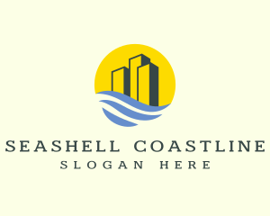 Sunset Harbor Buildings logo design