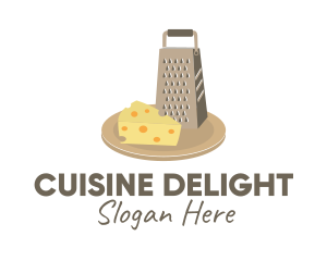 Kitchen Cheese Board Grater  logo design