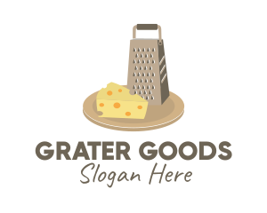 Kitchen Cheese Board Grater  logo design