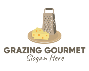 Kitchen Cheese Board Grater  logo design