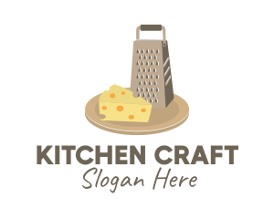 Kitchen Cheese Board Grater  logo design