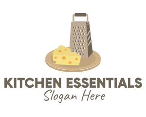 Kitchen Cheese Board Grater  logo design