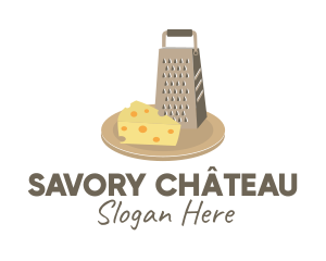 Kitchen Cheese Board Grater  logo design