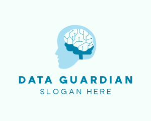 Digital Human Brain logo design