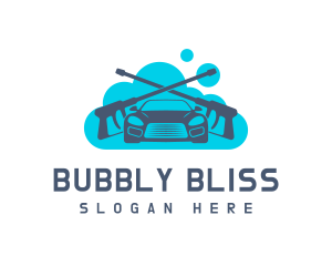 Bubble Pressure Washer logo design