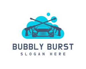 Bubble Pressure Washer logo design