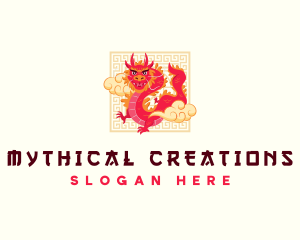 Chinese Festival Dragon logo design