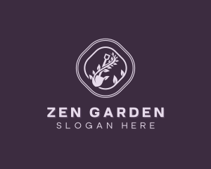 Shovel Landscaper Gardener logo design