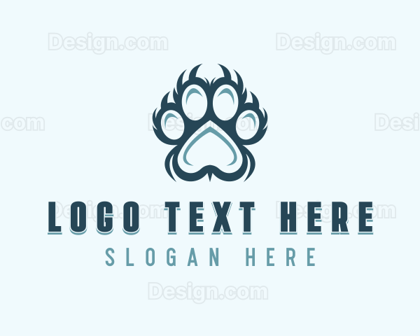 Veterinarian Pet Grooming Logo