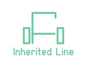 Green Sofa Lines logo design