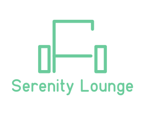 Green Sofa Lines logo design