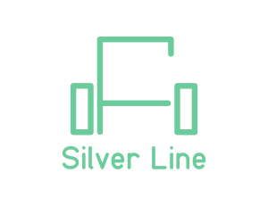 Green Sofa Lines logo design