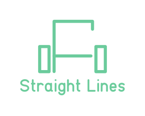 Green Sofa Lines logo design