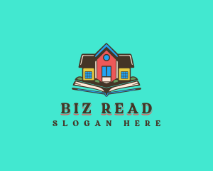 Book Learning School logo design